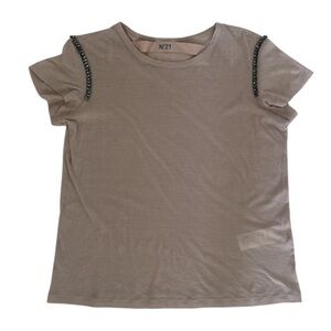 GILMAR Women Cotton tshirt with stones size 40